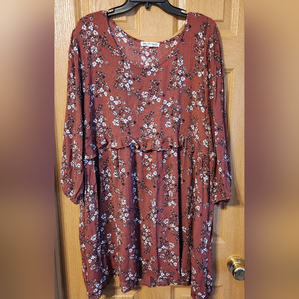 Wallflower Tunic Women's Plus Size 3x